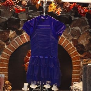 Deep Purple Little girls Dress size 8 by Amy Byer